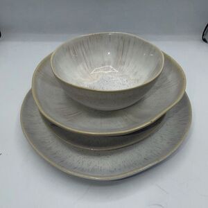 Casafina Eivissa Fine Stoneware Dinnerware Sand Beige-Set of 4
